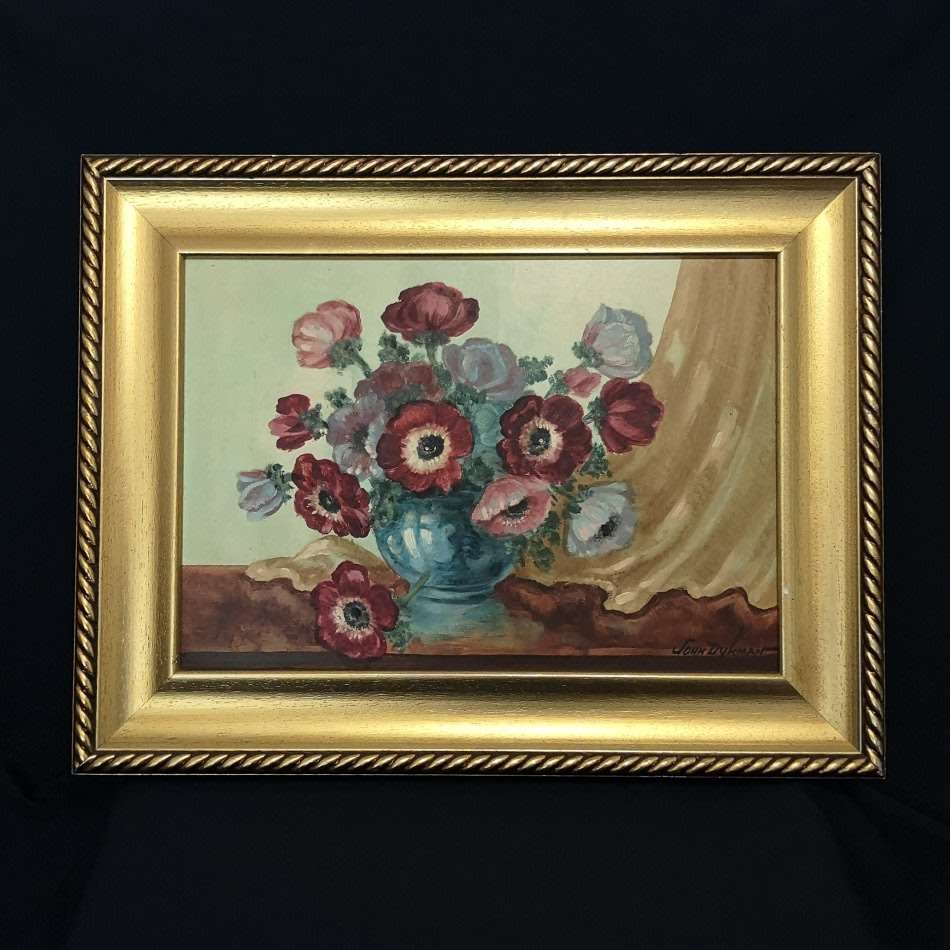 John Dykman (SA) Original Oil "Anemones" Signed, 50 x 65 - Extremely Fine Investment Art