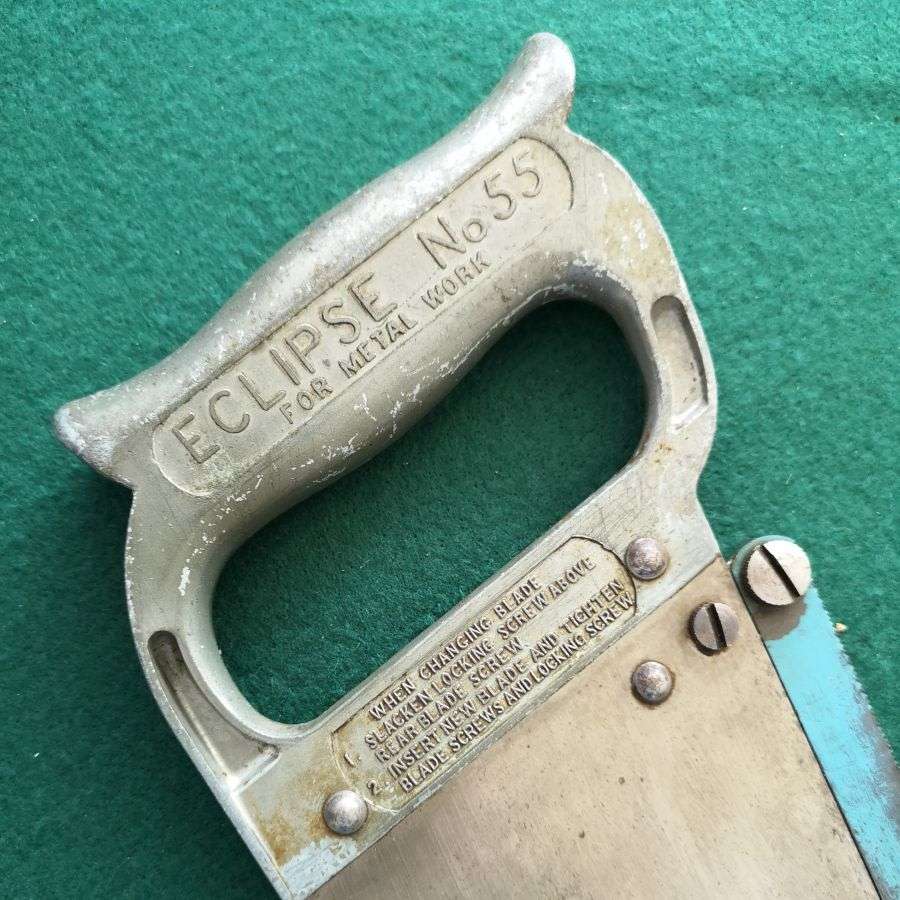 Eclipse No. 55 Sheet Saw - Uses Standard 12" hacksaw blade - Mid 1950's