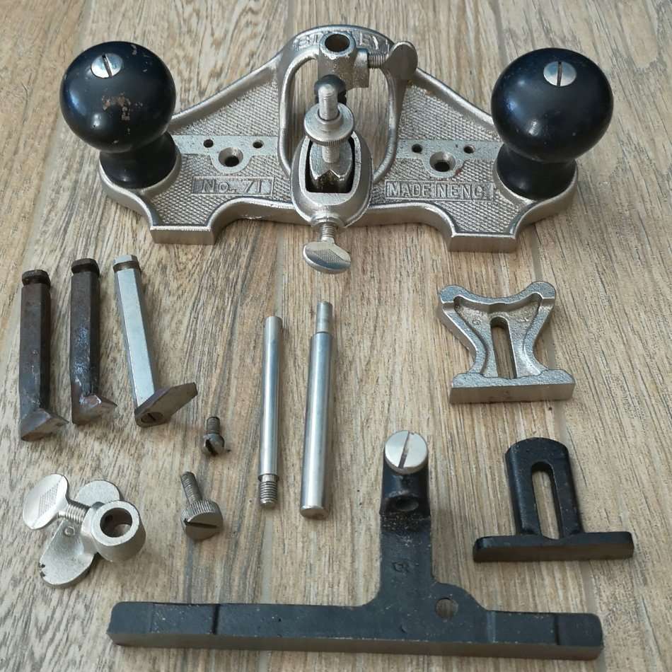 Stanley No.71 - Router Plane with Accessories - Made in England