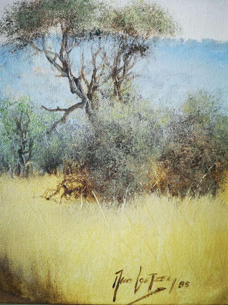 Nico Coetzee (SA ) oil on board landscape, signed `85
