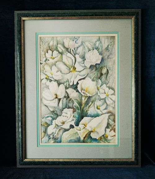 Joanie Louw (SA), Watercolor on paper, Signed