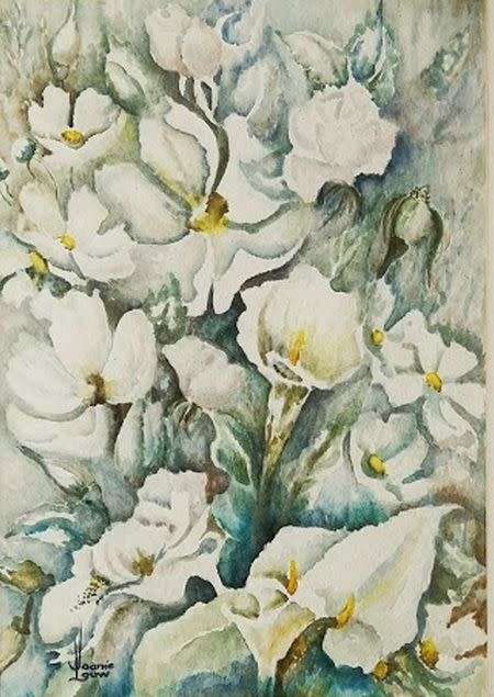 Joanie Louw (SA), Watercolor on paper, Signed