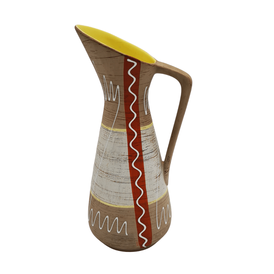 Bay Keramik West German ceramic pitcher, mid century, modern 1950`s