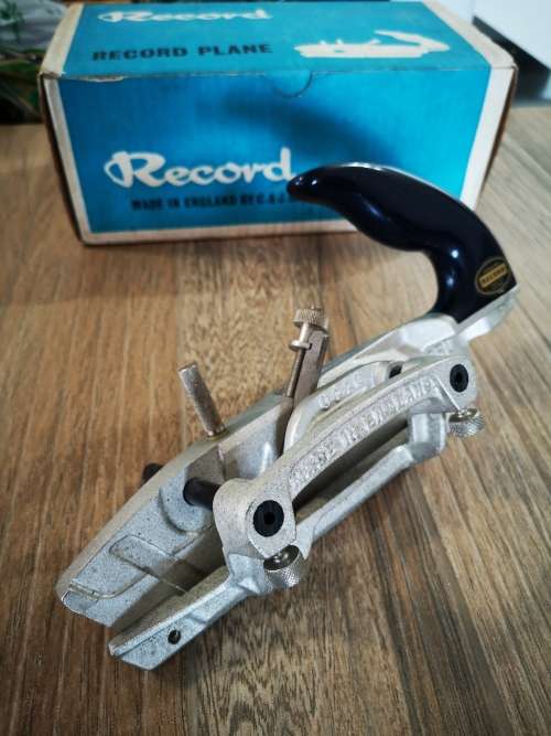 Record No 044C Plough Plane with set of blades in original box