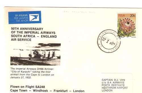 AVIATION AIRPHILSA NO 38 50TH ANNIVERSARY OF IMPERIAL AIRWAYS  UNSIGNED