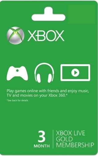 Xbox Live 3 Month Gold Membership (Digital Code)