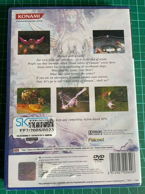 Ys: The Ark of Napishtim (PS2) *New*