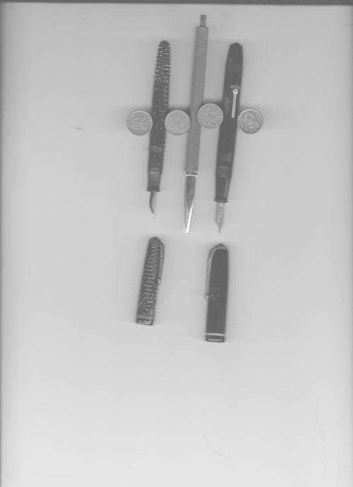 FOUNTAIN PENS + READERS DIGEST BALL POINT PEN