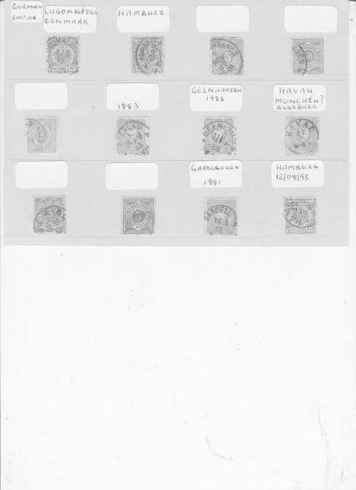 GERMAN EMPIRE - REICH - 1800`s - RARE CANCELS/ POST MARKS - GOOD CV