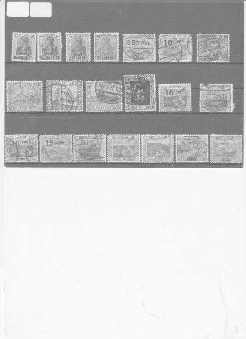 GERMANY - SAARGEBIET - H/MINT + USED - OVERPRINTS / GREAT POST MARKS. GOOD CV