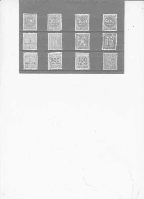 GERMANY - REICH - INFLATION STAMPS - H/ MINT