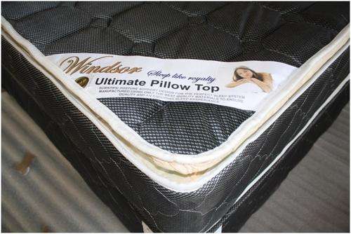 ULTIMATE P/TOP DOUBLE BED AND BASE 20Y WINDSOR BEDDING