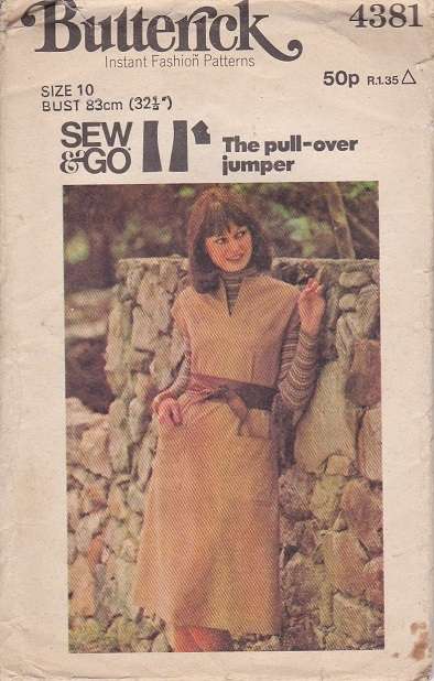 Butterick  sewing  pattern no 4381 size 10
