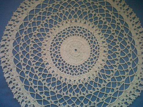 Hand Crochet 1918 Corticelli pattern Doily 43cm width , material used 100% cotton