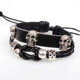 Woven Leather Bracelet - product code QNRL014