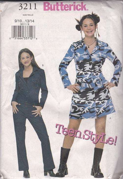 Butterick  sewing  pattern no 3211 size 9/10...13/14