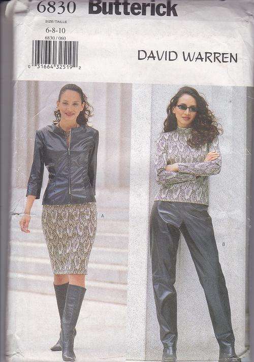Butterick  Sewing  Pattern no 6830 size 6-8-10