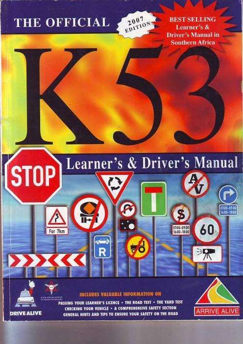 K53 Learner's & Driver's Manual 2007 edition for South Africa paperback