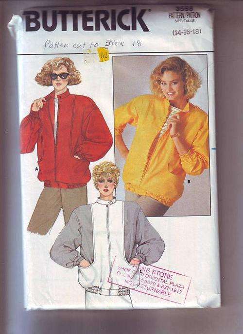 Used Butterick  sewing  pattern  no 3598  Pattern pieces cut out to size 18