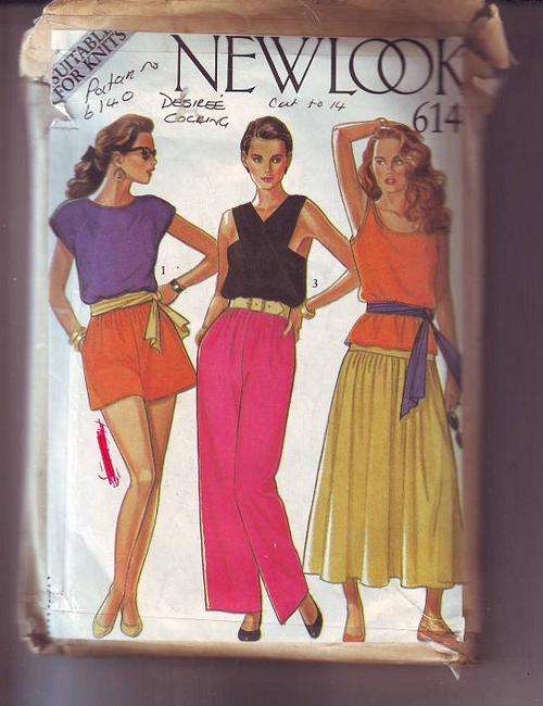 Used New Look sewing  pattern   no 6140, it looks like   pattern pieces has been cut out to size 14