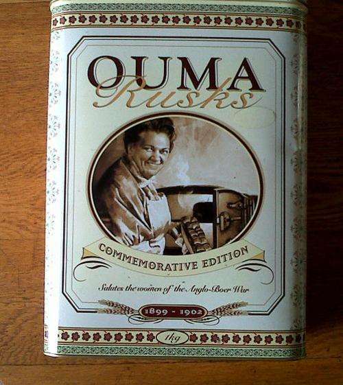 Ouma Rusks 1kg commemoration Tin 29.5cmx9cmx20cm