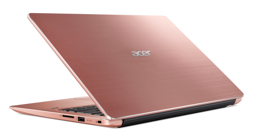 Acer Swift 3 Powerhouse - **8th gen Core i7, 12GB RAM, NVMe + HDD dual drives, full pink aluminium**