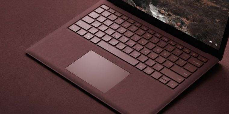 Microsoft Surface Book (Model 1769) - **Core i7, 8GB RAM, SSD, PixelSense 1504p display, Burgundy**