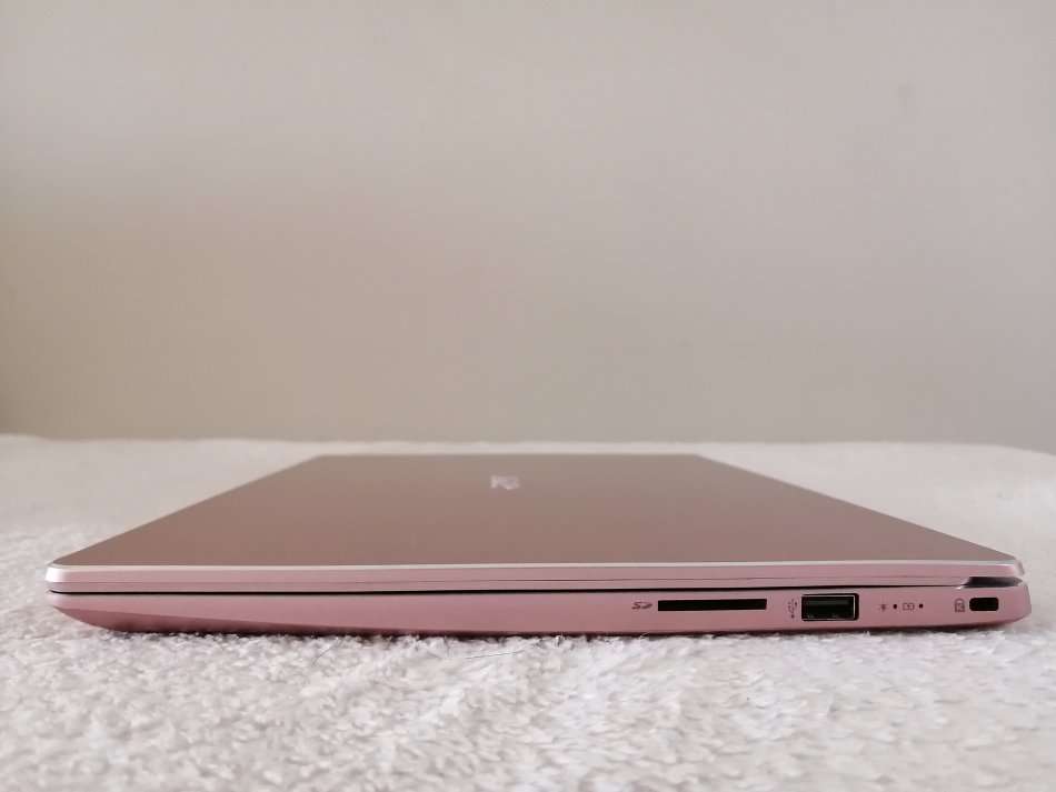 Acer Swift 3 Powerhouse - **8th gen Core i7, 12GB RAM, NVMe + HDD dual drives, full pink aluminium**