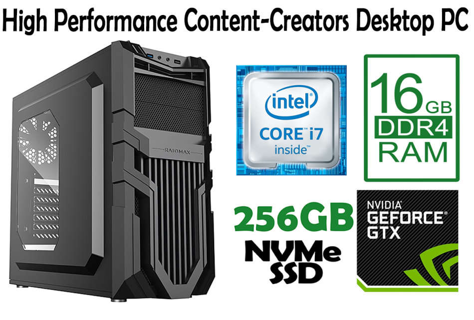 CUSTOM LISTING: High airflow content creators desktop PC