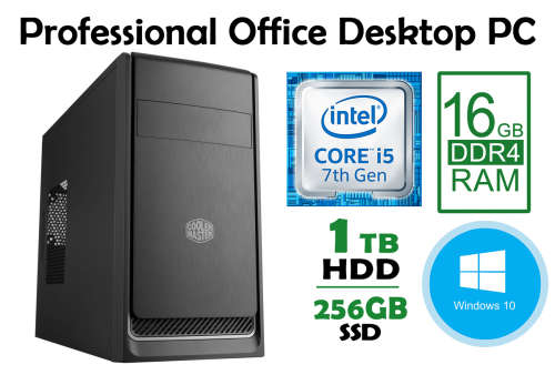 Extreme-Performance Professional Office Desktop PC - *Core i5 vPro, 16GB RAM, SSD + HDD, Win10 Pro*