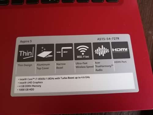 NEW: Acer Aspire 5 A515-54 Performance Notebook - *8th Gen i7, 8GB RAM, SSD + HDD dual drives, FHD*