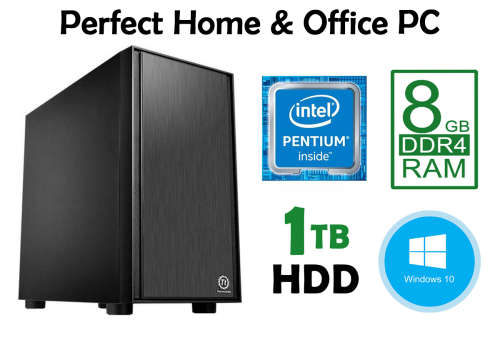 PROMO!! Perfect Budget Home & Office PC - **Dual Core, 8GB RAM, 1TB HDD, Windows 10 Pro**