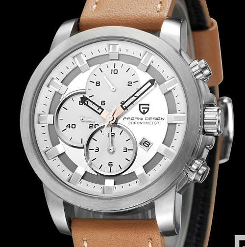 2014 PAGANI DESIGN Men Quartz Watch with stopwatch.