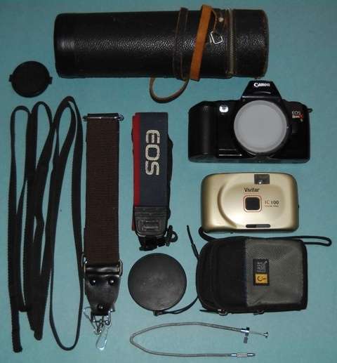 Canon 35mm Slr + Vivitar IC 100 & Accessories , Please Read