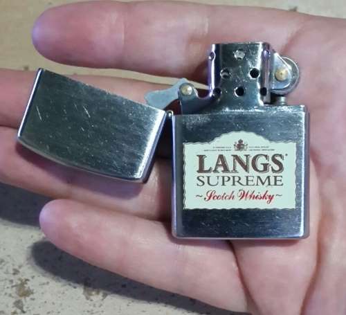 langs whiskey zippo style lighter