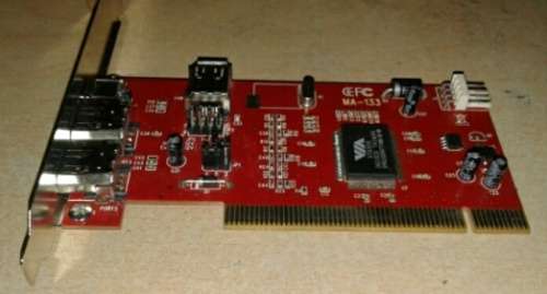 PCI 1394 firewire adaptor card for desktop