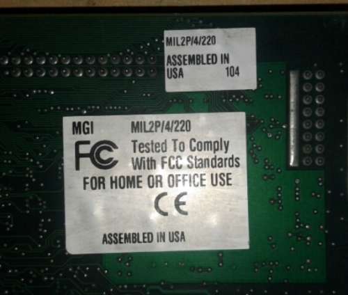 Matrox MIL2P/4/220 Graphics Video Card