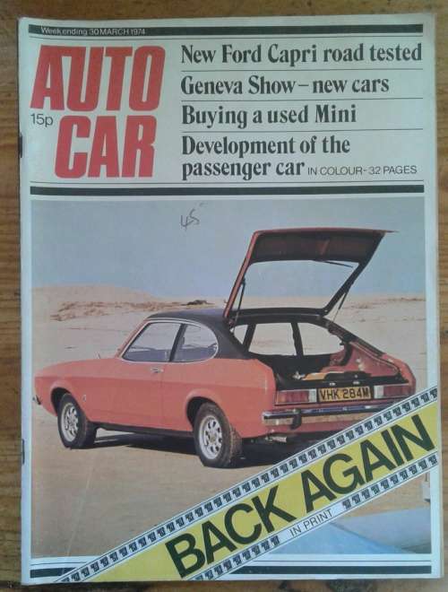 Auto Car Magazine March 1974 U.K