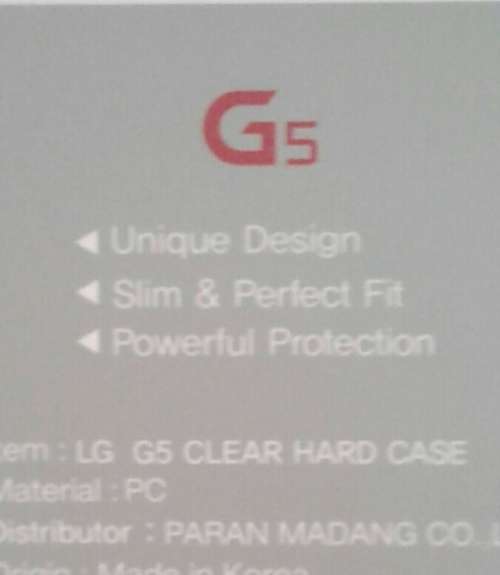 Bulk lot of 10 Clear Hard Protection Case Covers for LG G5