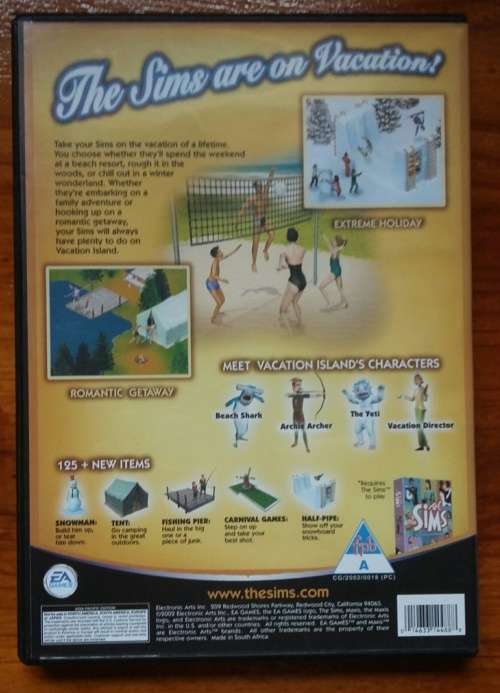 The Sims Vacation Expansion Pack with serial PC Game