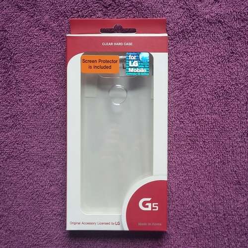 Bulk lot of 5 Clear Hard Protection Case Covers for LG G5