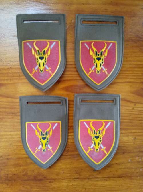 4 x SA Army HQ Tupperware Shoulder Flashes