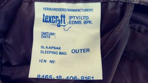 SADF Sleeping Bag with Inner Liner