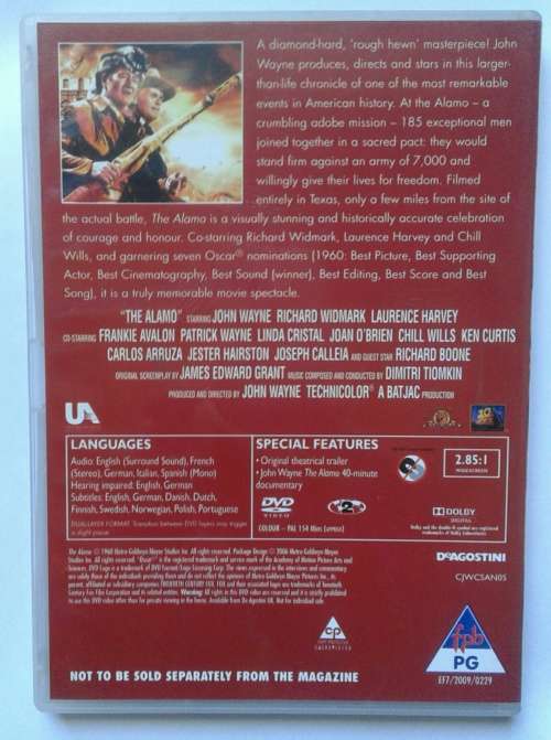 The Alamo John Wayne Collection Dvd