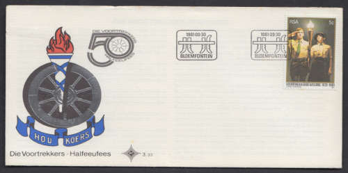 Crazy R1 Start Auction! First Day Cover, Voortrekkers, Bloemfontein 1981.09.30