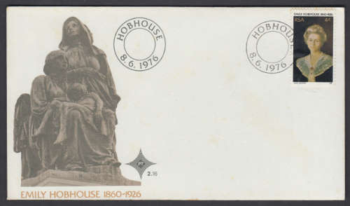 Crazy R1 Start Auction! First Day Cover, Emily Hobhouse 1860-1926, Hobhouse 8.6.1976