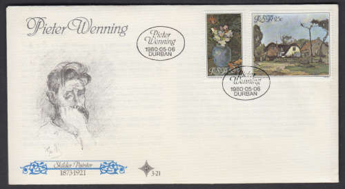 Crazy R1 Start Auction! First Day Cover, Pieter Wennig, Durban, 1980.05.06