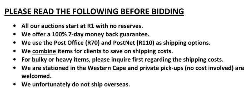 Crazy R1 Start Auction!   SADF Toiletry Bag