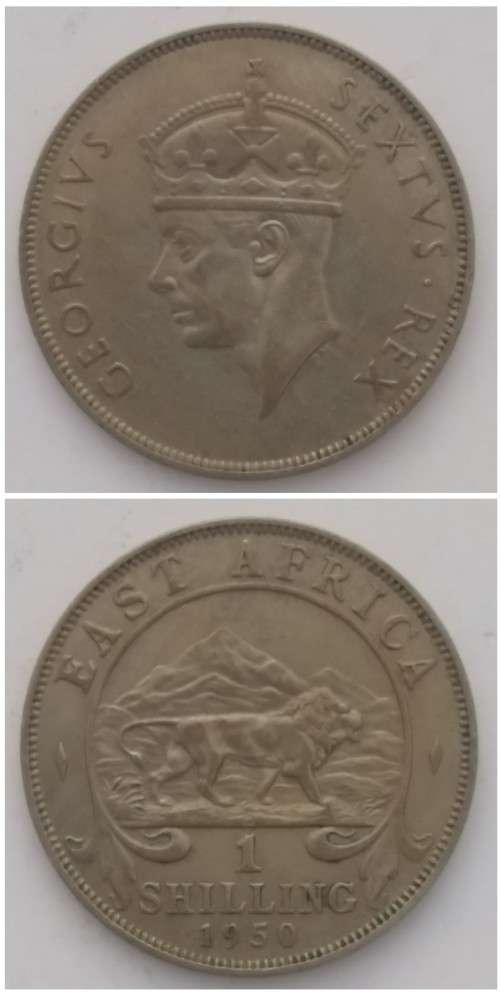 Crazy R1 Start Auction! East Africa, One Shilling of 1950