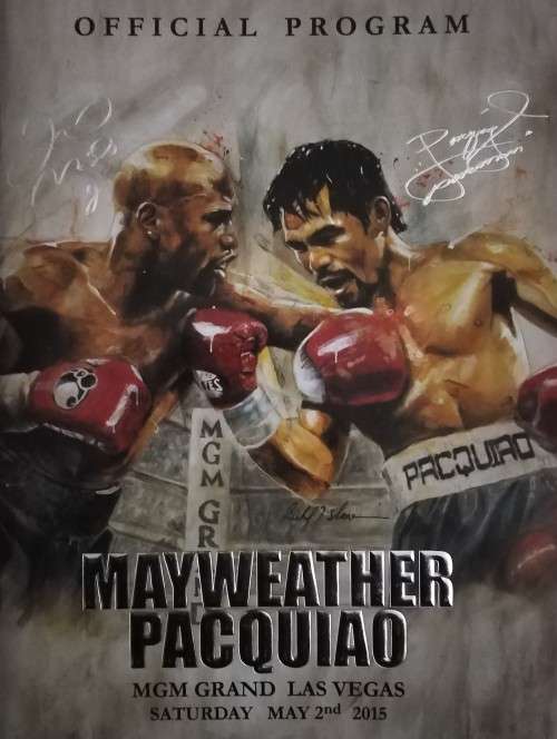 Crazy R1 Start Auction! Official Program: Mayweather / Pacquiao MGM Arena, Las Vegas